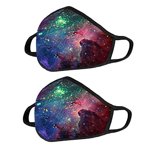 Dust Cotton Saw Dust Face Cover Galaxy Mask Cute Unisex Mouth Face Protection for Women Men