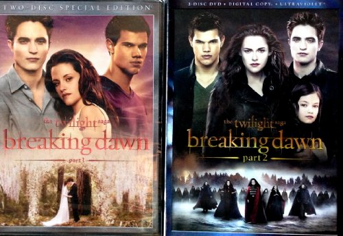 The Twilight Saga Breaking Dawn Parts 1 and 2 DVD