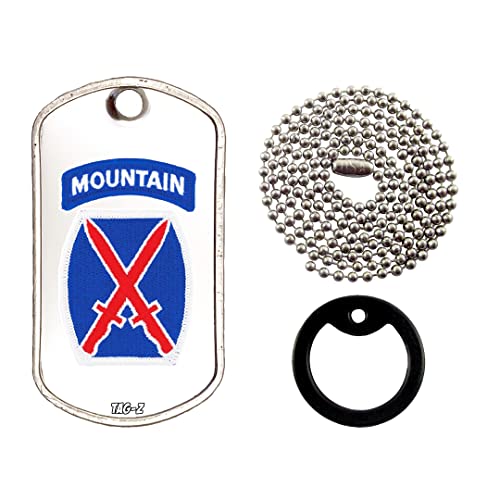10TH Mountain Division Patch - Necklace - Tag-Z Military Dog Tags