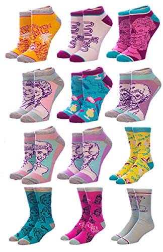 Bioworld The Golden Girls TV Show 12 Days Of Socks Advent Calendar Set (shoe size 8-12)