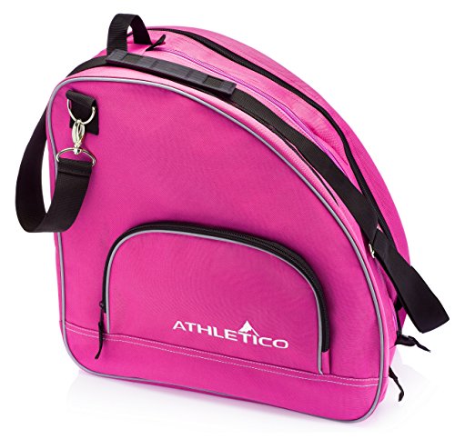 Athletico Ice & Inline Skate Bag - Premium Bag to Carry Ice Skates, Roller Skates, Inline Skates for Both Kids and Adults (Pink)