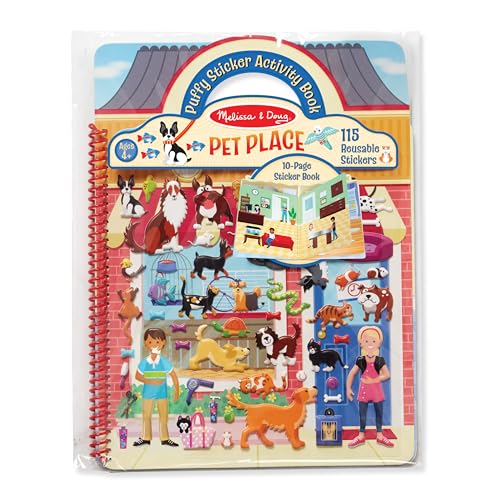 Melissa & Doug Pet Shop Puffy Sticker Set With 115 Reusable Stickers - FSC Certified