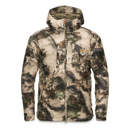 ScentLok Morphic V2 3-in-1 Waterproof Camo Hunting Jacket With Removable Vest (Large, Mossy Oak Terra Gila)