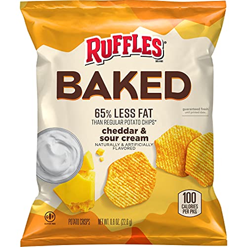 Baked Ruffles Baked Ruffles Cheddar Sour Cream, Pack of 40