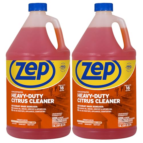 Zep Heavy-Duty Citrus Cleaner and Degreaser - 1 Gallon - ZUCIT128CA - Professional Strength Cleaner and Degreaser, Concentrated Pro Formula (2)