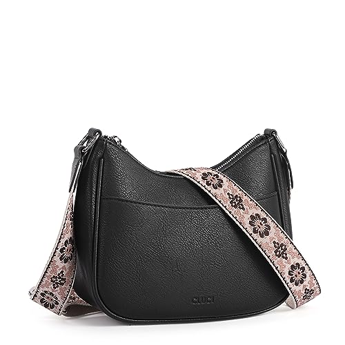 CLUCI Crossbody Purses for Women, Leather Crescent Bags Crossbody with Adjustable Strap, Women's Shoulder Handbags