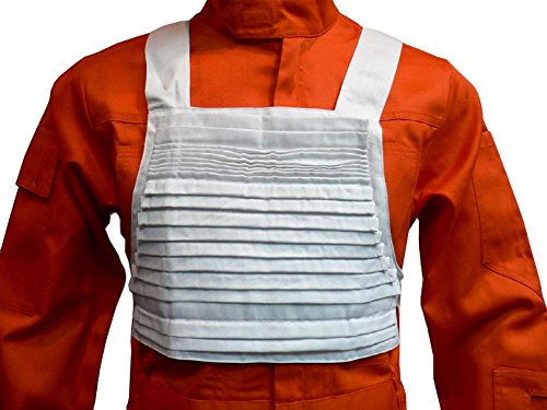 X-wing Rebel Fighter Pilot 'White Flak Vest Only' Star Wars Costumes (L)