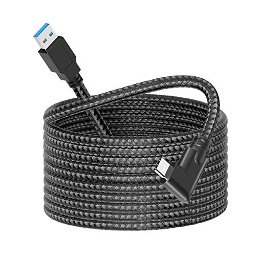 dethinton Link Cable 16ft Nylon Braided, Compatible for Oculus Link Cable, Virtual Reality (VR) Headsets Link Compatible for Quest2 to a Gaming PC, USB 3.2 Gen 1 5Gbps 3A