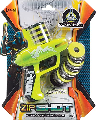 Toysmith: Zip Shot Shooter Foam Disc Toy Target Blaster (7'), Includes Hours of Fun, Wage Battles with your Friends, For Boys & Girls Ages 6 and up
