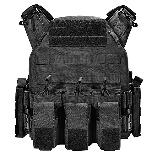 GFIRE Tactical Vest Quick Release Lightweight Vest Adjustable Breathable Weighted Vest for Training