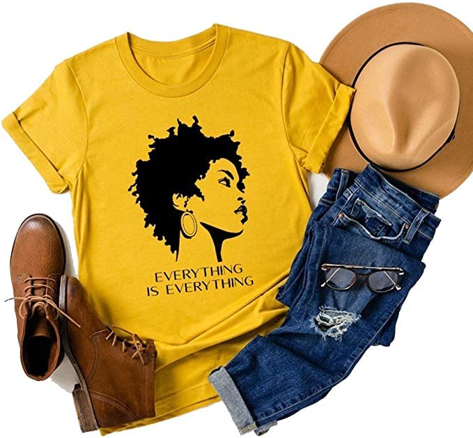 Black History Shirts Womens Music T Shirt Rapper Lauryn Tee Black Girl Graphic Tees Gift Melanin Afro Girl Magic Tops
