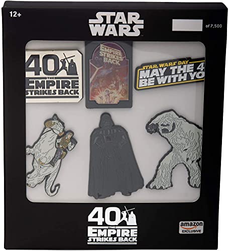 Star Wars: The Empire Strikes Back 40th Anniversary Metal-based and Enamel 6 Pin Set comes with Officially Licensed Collector's Box (Amazon Exclusive).