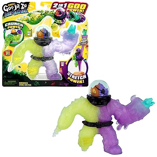 Heroes of Goo Jit Zu Deep Goo Sea Bowlbreath Double Goo Pack. Stretchy, Squishy 6.5' Bowlbreath with 2 in 1 Goo Power and EEL Pop Attack Weapon