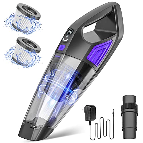 ATONEP Cordless Handheld Vacuum Cleaner with Large Battery, Powerful Suction - For Car, Pet Hair, Office and Home Cleaning