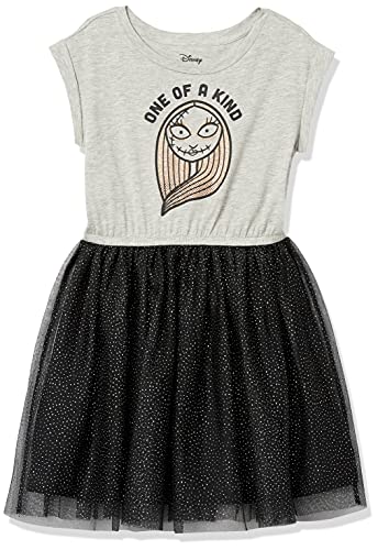 Amazon Essentials Disney | Marvel | Star Wars | Frozen | Princess Toddler Girls' Knit Short-Sleeve Tutu Dresses (Previously Spotted Zebra), Nightmare Sally, 4T