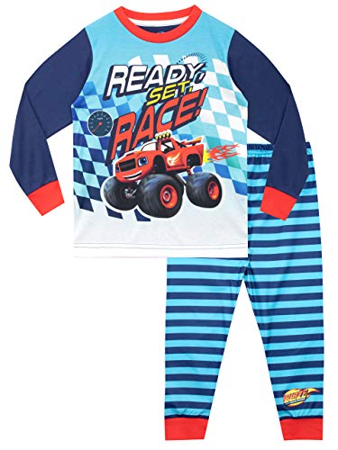 Blaze and the Monster Machines Boys Blaze Pajamas Size 5 Blue