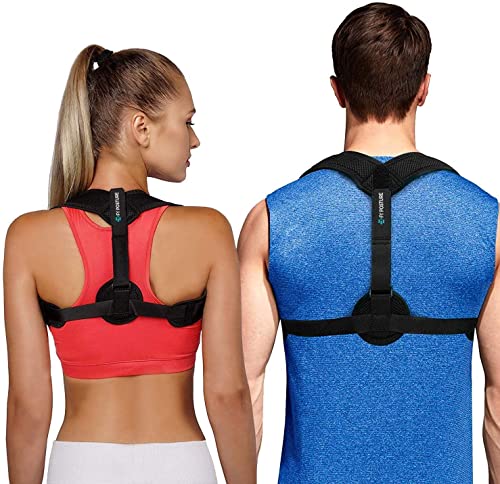 lextee Posture Corrector for Women & Men - Upper Back Brace for Clavicle Support, Providing Pain Relief from Neck, Back & Shoulder