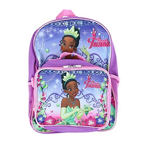 Princess Girl's Tiana 16' Backpack W/ Detachable Lunch Box