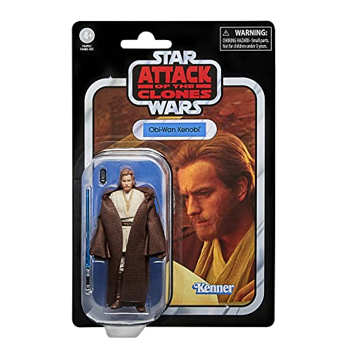 STAR WARS The Vintage Collection OBI-Wan Kenobi Toy VC31, 3.75-Inch-Scale Attack of The Clones Action Figure, Toys Kids 4 and Up