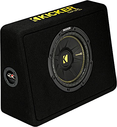 KICKER TCWC104 CompC 10' Subwoofer in Thin Profile Enclosure 4-Ohm
