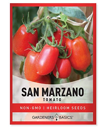 Gardeners Basics, San Marzano Tomato Seeds for Planting Heirloom Non-GMO Seeds for Home Garden Vegetables Makes a Great Gift for Gardening