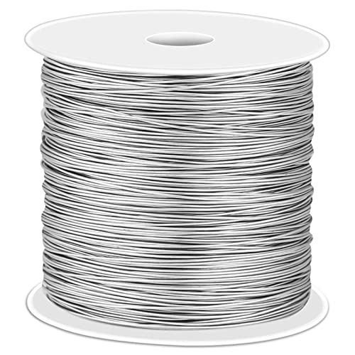 cridoz 24 Gauge Stainless Steel Wire for Jewelry Making, Bailing Wire Snare Wire Wrapping for Craft and Jewelry Making