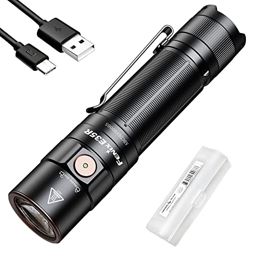 Fenix E35R EDC Flashlight, 3100 Lumens USB-C Rechargeable High Lumen Performance Flashlight with LumenTac Organizer