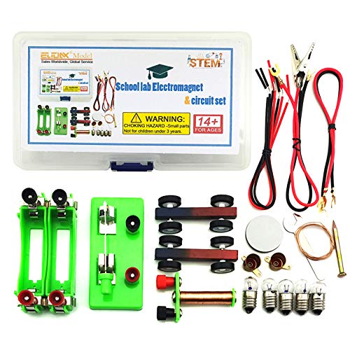 EUDAX DIY Physics Experiment Model Kit Electromagnetic Materials Electromagnet and Basic Electricity Discovery Circuit for School Lab Creative Educational Science Projects Teaching Equipment