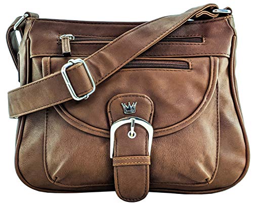 Purse King Pistol Concealed Carry Handbag (Dark Brown)