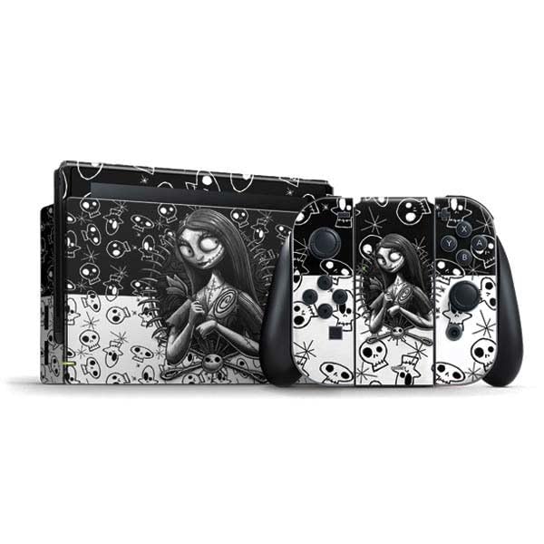 Skinit Decal Gaming Skin Compatible with Nintendo Switch Bundle - Officially Licensed Disney The Nightmare Before Christmas Sally Art Design