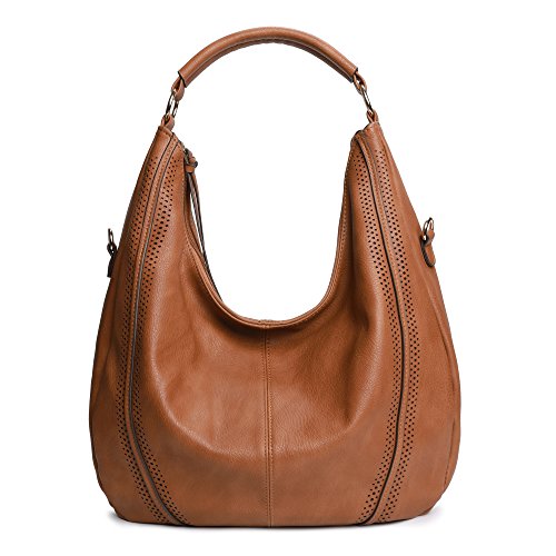 Hobo Bags for Women Large Handbags Designer Purses PU Leather Oversized Crossbody Shoulder Totes Stylish (Tan 886)