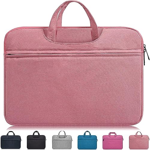 15.6 Inch Waterpoof Laptop Sleeve Bag,Girl/Lady Handbags Portable Briefcase Fit Acer Chromebook 15.6',Dell Inspiron 15,Lenovo Yoga 720 15.6,HP 15.6 inch Laptop,Acer MSI Samsung ASUS Notebook Case,Pink