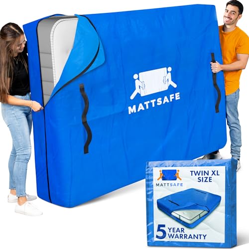 Nordic Elk Mattress Bags for Moving and Storage (Twin XL Size) - Mattress Cover for Moving - Heavy Duty, 8 Handles and Strong Zipper Closure - Mattress Storage Bag - Moving Supplies & Moving Bags