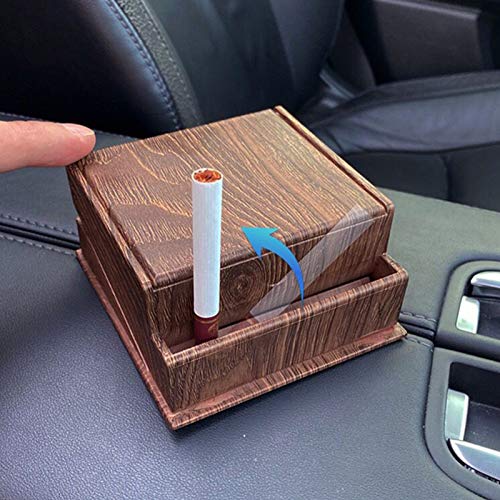 Cigarette Box New Automatic Bounce Cigarette Case Desktop Cigarette Box, Press-Type Cigarette Case Box Can Hold 20 Regular Size Cigarettes, Very Suitable As a Business Gift