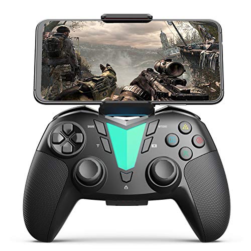 IFYOO Mobile Game Controller Compatible with iPhone iPad(Ver.13 or Later, Only for MFi Games) / Android Smart Phone(Just for Ver.10) / PS4, ONE Pro Wireless Gaming Gamepad Joystick - Black