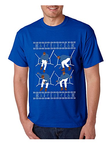 ALLNTRENDS Men's T Shirt 4 1-800 Hotline Bling Ugly Xmas Sweater (3XL, Royal Blue)