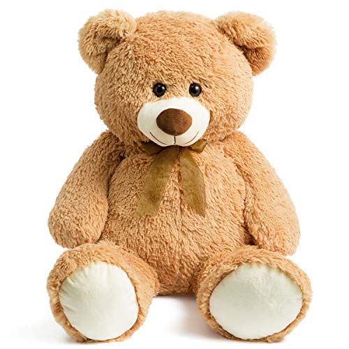 HollyHOME Teddy Bear Plush Giant Teddy Bears Stuffed Animals Teddy Bear Love 36 inch Tan