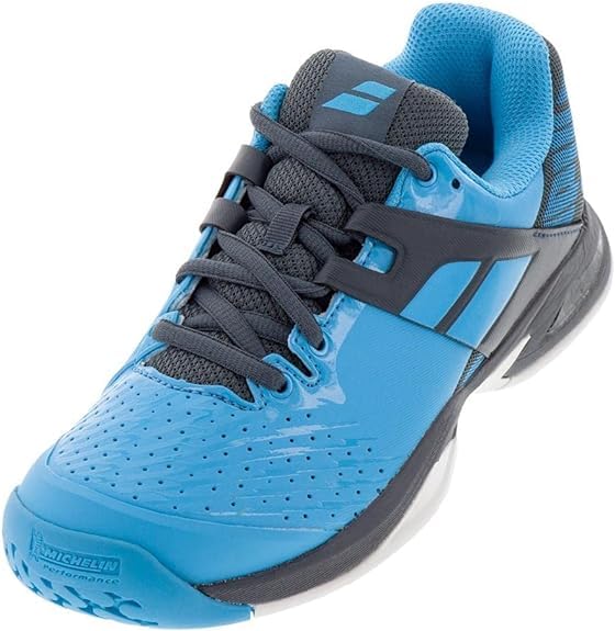 Babolat Junior Propulse All Court Tennis Shoes (Blue/Grey) 3 US