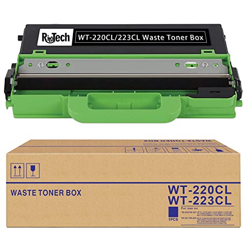 RitoTech 1 Pack Compatible for Brother WT-220CL Waste Toner Box WT-223CL Waste Toner Box Works with MCF-9340CDW HL-3140CW 3170CDW L3210CW L3230CDW L3270CDW 9130CW L3290CDW MFC-L3710CW L3770CDW (Black)