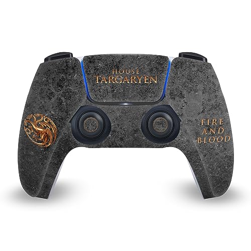 Head Case Designs Officially Licensed HBO Game of Thrones House Targaryen Sigils and Graphics Vinyl Faceplate Sticker Gaming Skin Decal Compatible with Sony Playstation 5 PS5 DualSense Controller