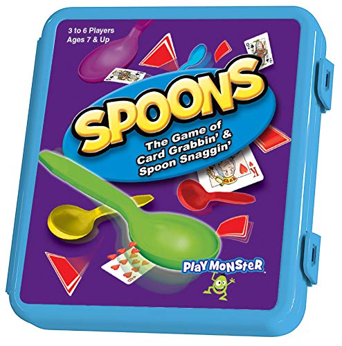 Spoons — Classic Game Comes with Spoons Included and Case for Easy Carrying! — 3-6 Players — for Ages 7+