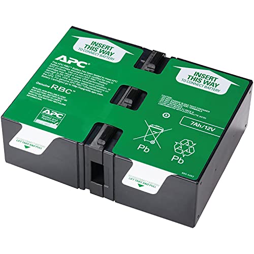 APC UPS Battery Replacement, APCRBC123, for APC UPS Models BR1000G, BX1350M, BN1350G, BX1000G, BX1300G, SMT750RM2U, SMT750RM2UC, SMT750RM2UNC, SMT750RMI2U, SMT750RMI2UC, SMT750RMI2UNC