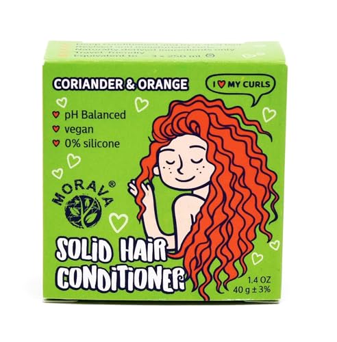 Morava Conditioner Bar for Curly Hair with Marshmallow Root Extract, Shea and Cocoa Deep Conditioner, Vitamin B5, Bar Conditioner for Hair with Sustainable Ingredients, Silicone Free (for curly hair)