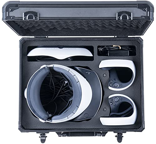 D DACCKIT Hard Case for PSVR2, Carrying Case Compatible with PSVR 2 Headset and Touch Controllers - Perfect for Travel and Home Storage