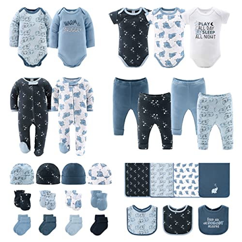 The Peanutshell Newborn Clothes & Accessories Set, 30 Piece Layette Gift Set, Fits Newborn to 3 Months