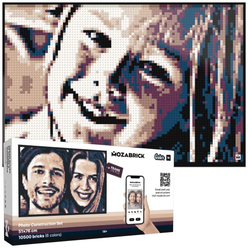 MOZABRICK Photo Construction Set Model Color M (20 inch x 30 inch) - Transform Any Picture into a Mosaic Wall Art Using Our Constructor and Web App