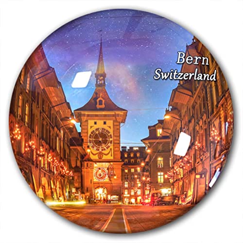 Switzerland Bern Fridge Magnet Refrigerator Stickers Decorative Magnet Travel Souvenir Crystal Glass