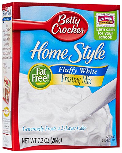 Betty Crocker White Fluffy Box Frosting, 7.2 oz