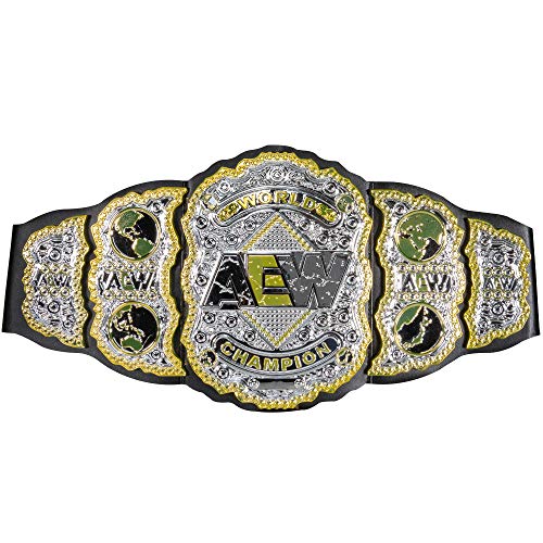 All Elite Wrestling World Championship Belt - Authentic Design Role-Play, Wear and Display Title Belt