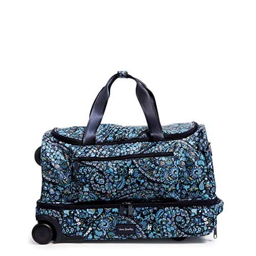 Vera Bradley Recycled Ripstop Foldable Rolling Duffle Bag, Dreamer Paisley